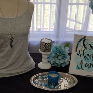 Toggle charm necklace